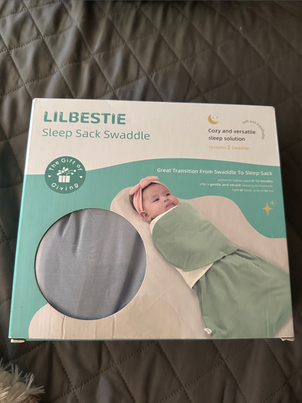 LilBestie Sleep Sack Swaddle - blue